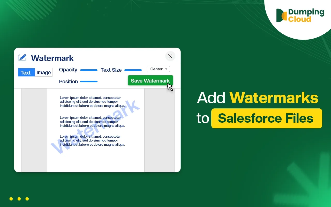 How to Add Watermarks to Salesforce Files?